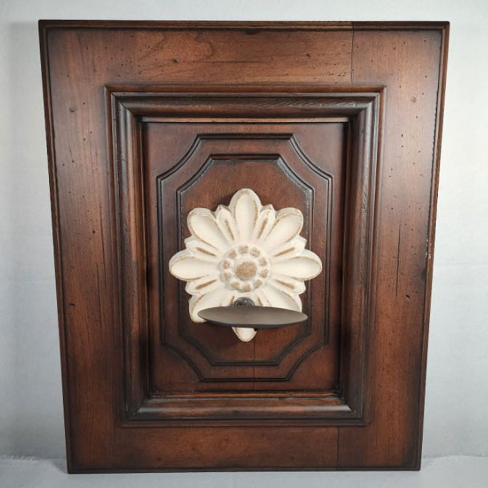Dark Wood Sconce